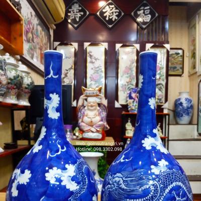 Bình Cổ Hút Thanh Long Vượt Biển